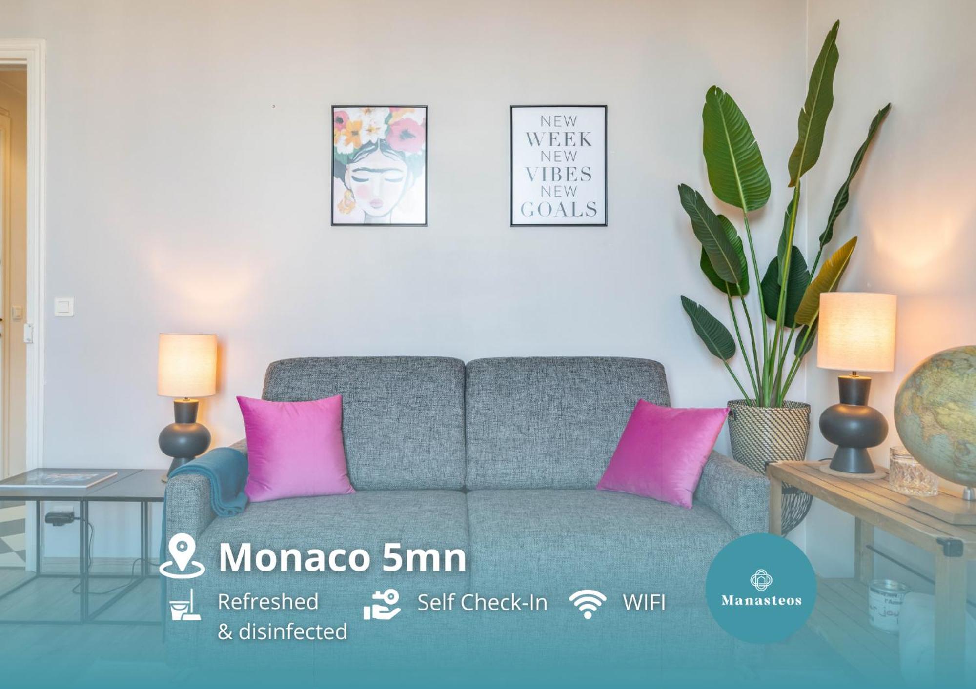 شقة Frontiere De Monaco - Balconnet Vue Mer - Ba بوزولي المظهر الخارجي الصورة